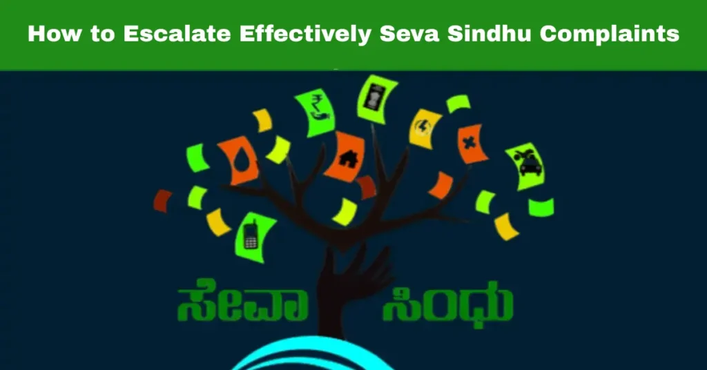 How to Escalate Effectively Seva Sindhu Complaints