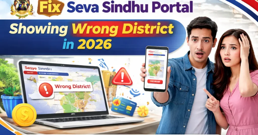 Fix Seva Sindhu Portal Showing Wrong District in 2026
