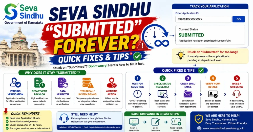 Seva Sindhu “Submitted” Forever? Quick Fixes & Tips
